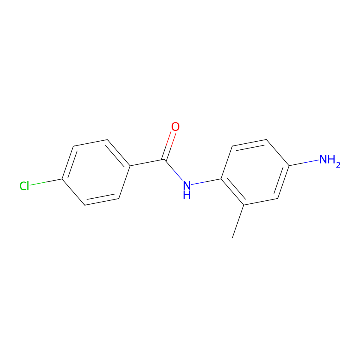 N-(4-amino-2-methylphenyl)-4-chlorobenzamide molecular structure, CAS 861224-63-7