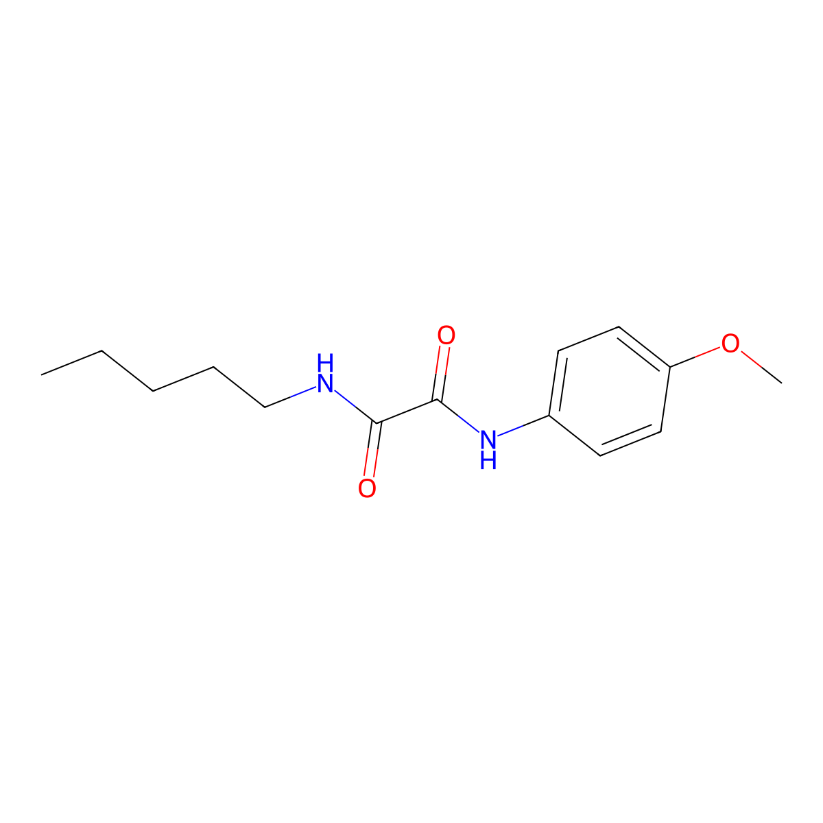 N1-(4-methoxyphenyl)-N2-pentyloxalamide molecular structure, CAS 861226-07-5