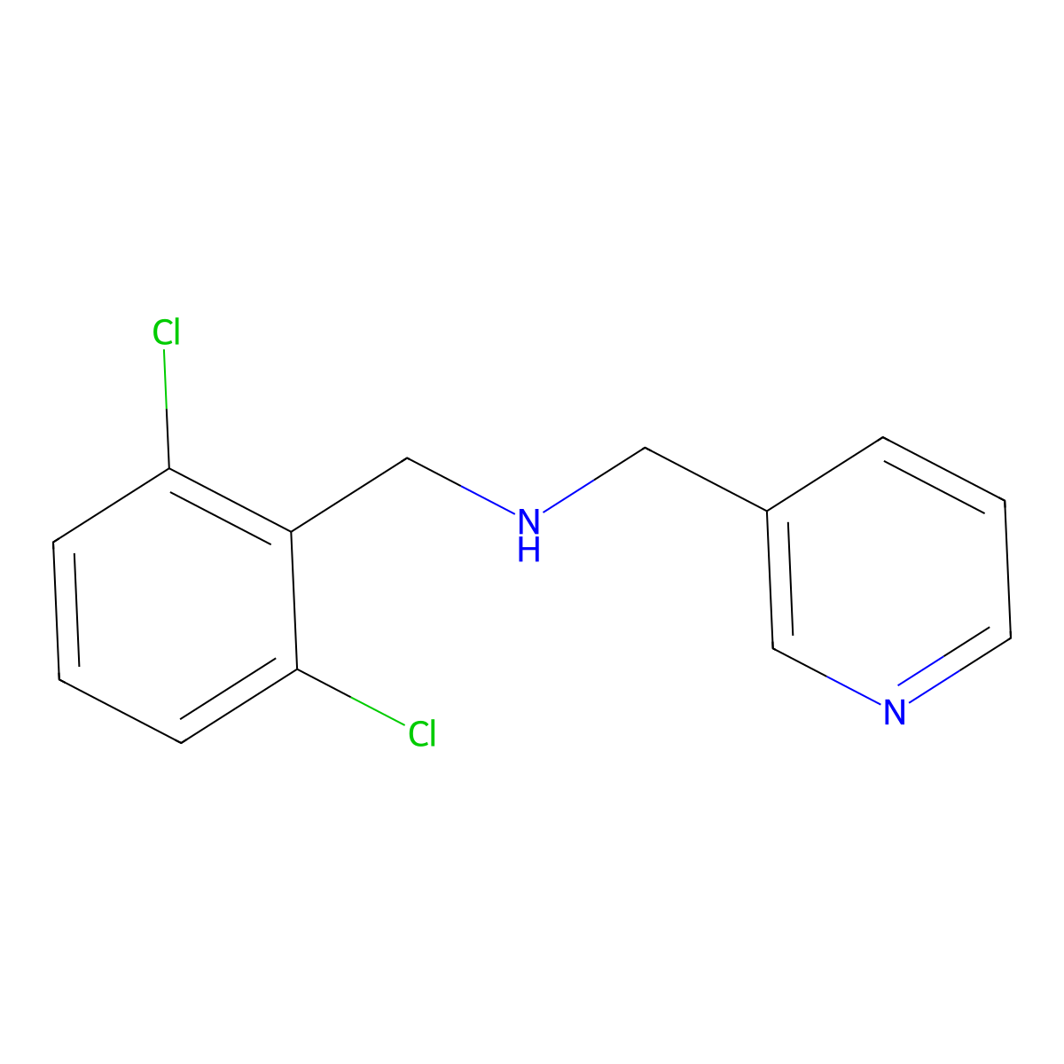 N-(2,6-dichlorobenzyl)-N-(3-pyridinylmethyl)amine molecular structure, CAS 861226-94-0