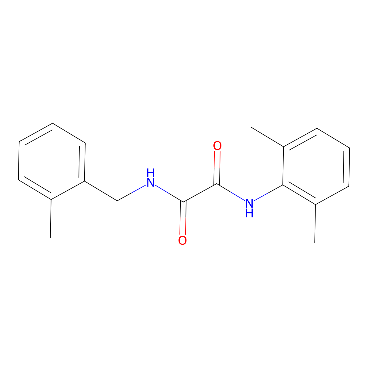 N1-(2,6-dimethylphenyl)-N2-(2-methylbenzyl)oxalamide molecular structure, CAS 861233-10-5