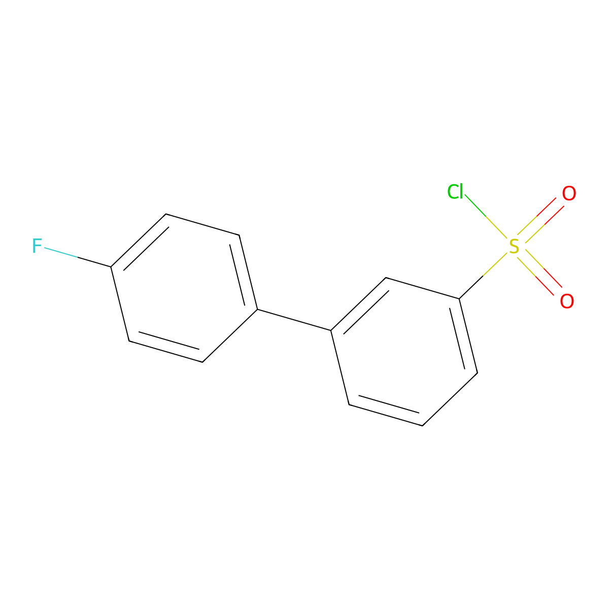 3-(4-fluorophenyl)benzenesulfonyl Chloride molecular structure, CAS 861248-58-0