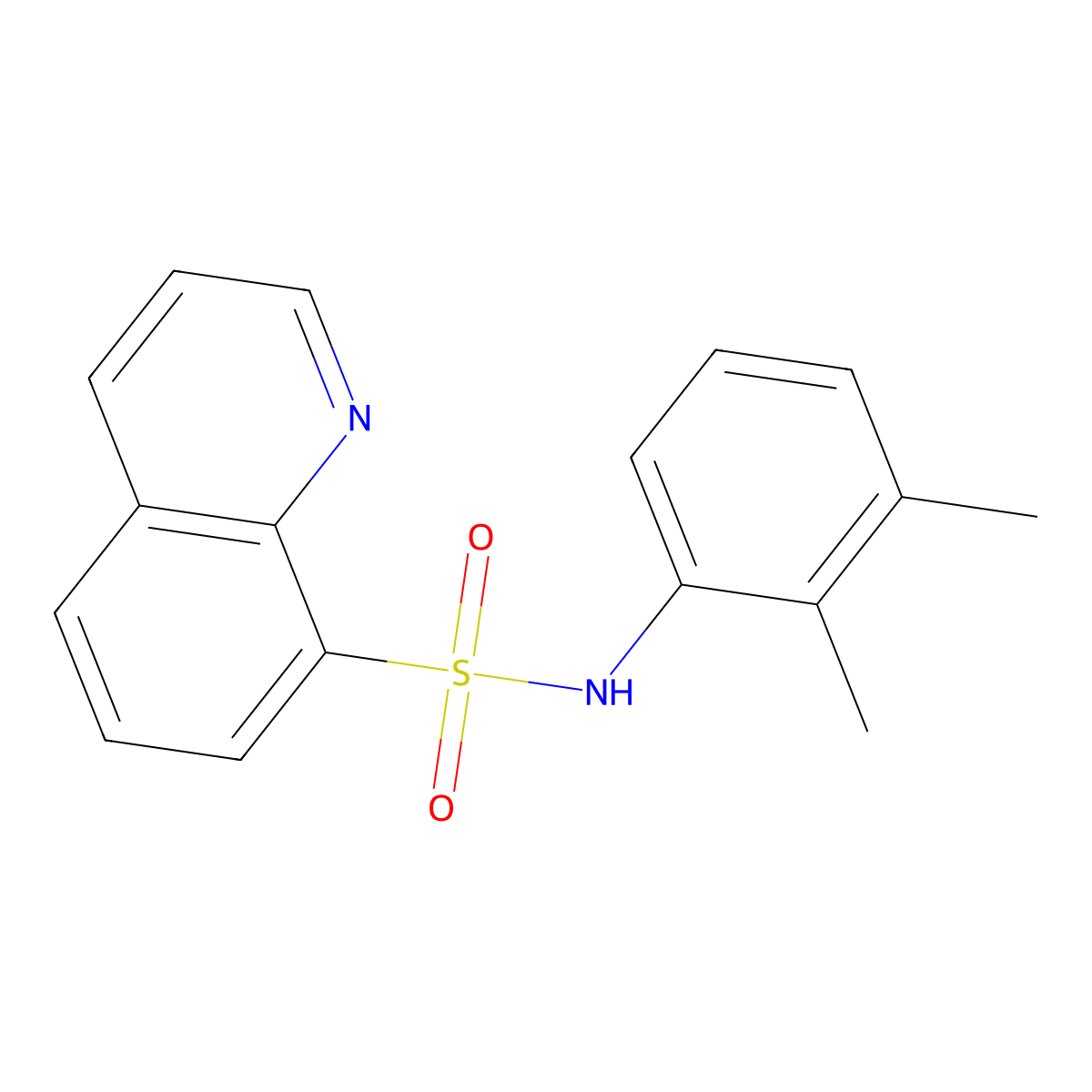 N-(2,3-dimethylphenyl)quinoline-8-sulfonamide molecular structure, CAS 861248-59-1