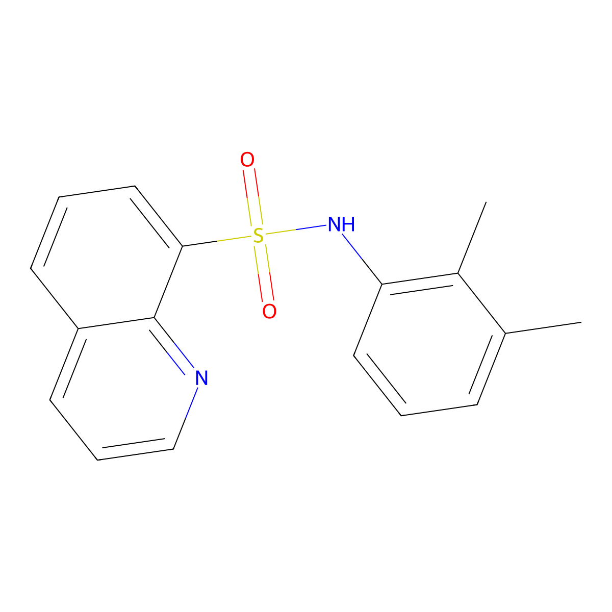 N-(2,3-dimethylphenyl)quinoline-8-sulfonamide molecular structure, CAS 861248-59-1
