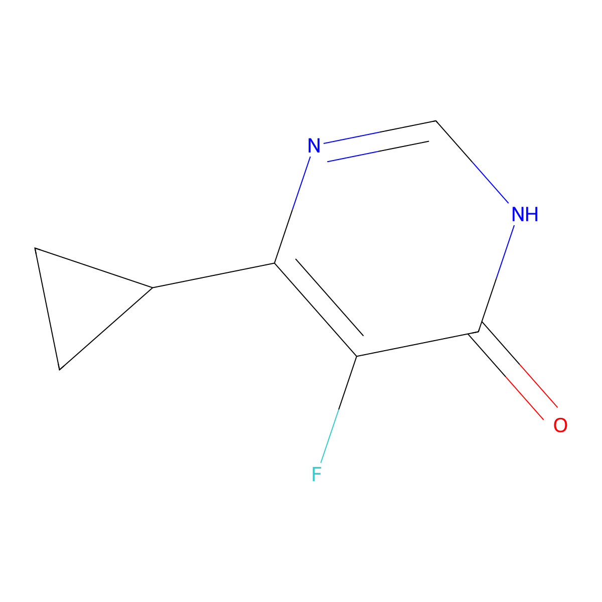 4-Cyclopropyl-5-fluoro-1H-pyrimidin-6-one molecular structure, CAS 861248-93-3