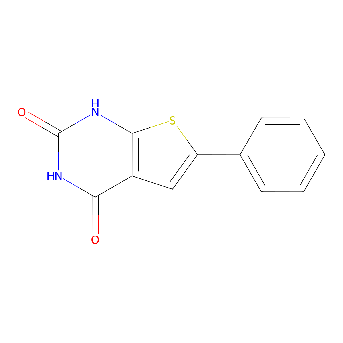 6-Phenylthieno[2,3-d]pyrimidine-2,4(1h,3h)-dione molecular structure, CAS 86126-60-5