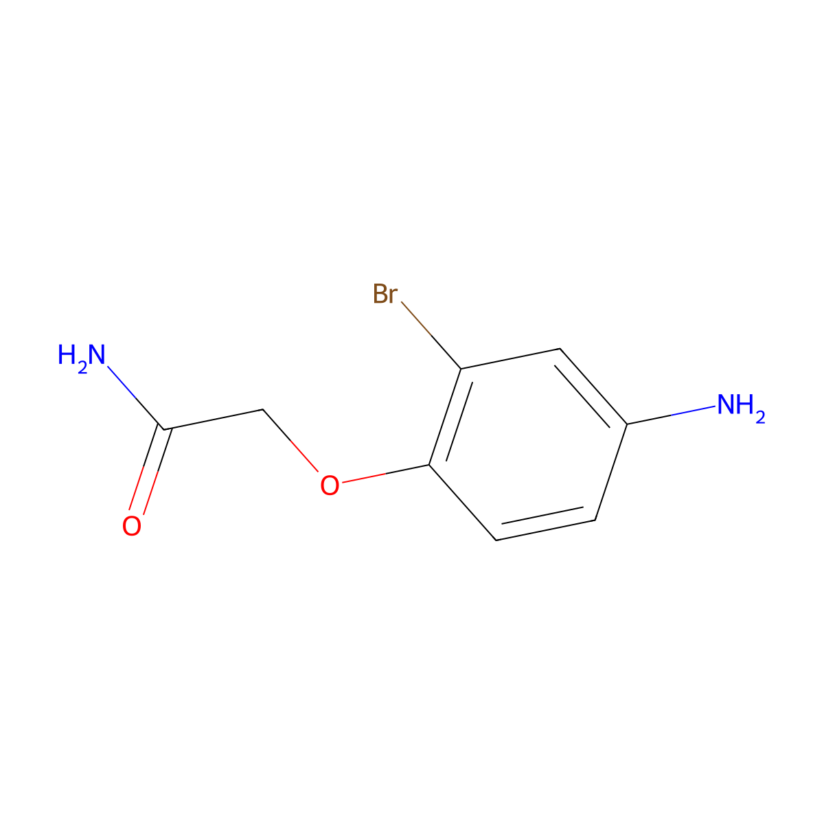 2-(4-Amino-2-bromophenoxy)acetamide molecular structure, CAS 861294-93-1