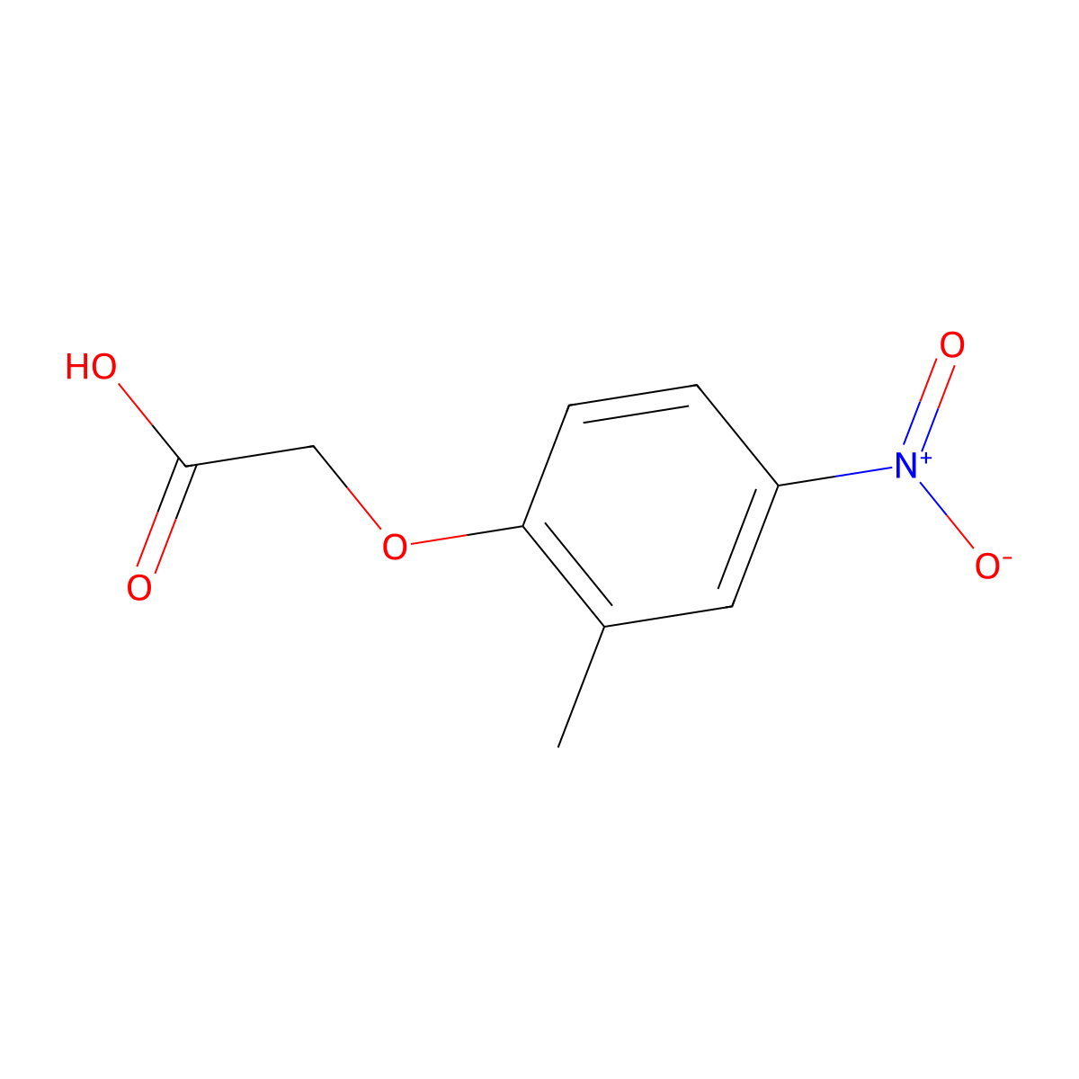 (2-Methyl-4-nitro-phenoxy)-acetic acid molecular structure, CAS 861296-08-4