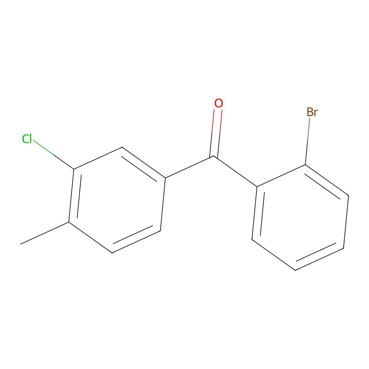 2-Bromo-3'-chloro-4'-methylbenzophenone molecular structure, CAS 861307-25-7