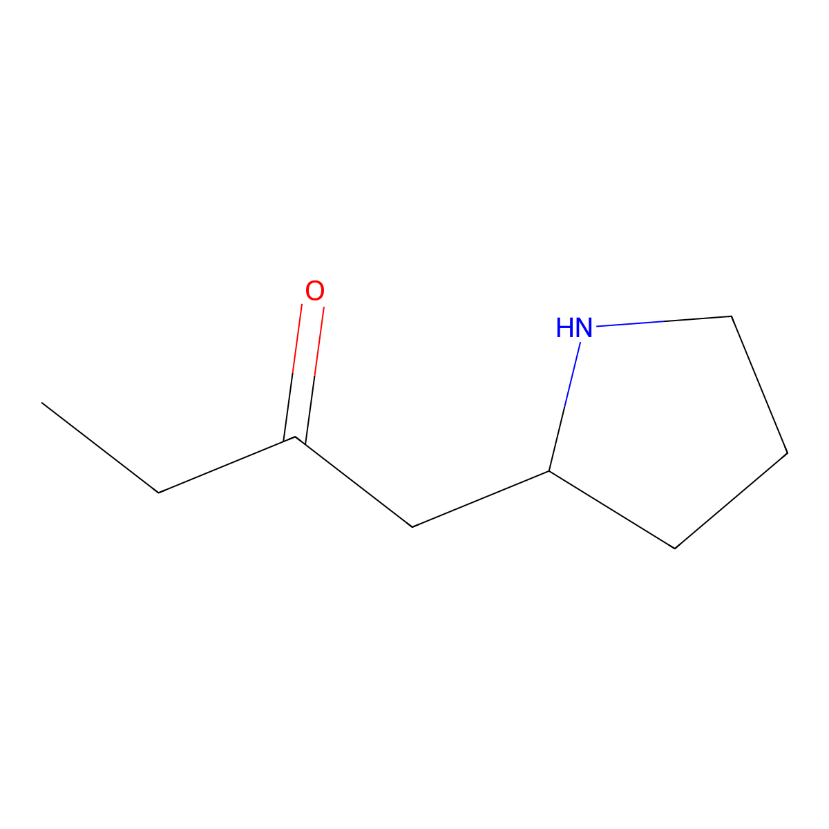 1-(Pyrrolidin-2-yl)butan-2-one molecular structure, CAS 861310-31-8