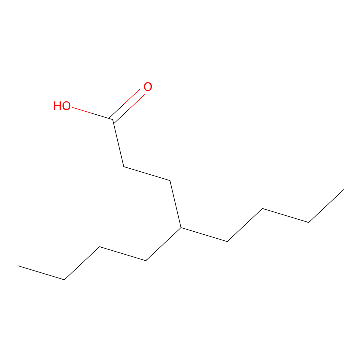 4-Butyloctanoic acid molecular structure, CAS 861312-14-3