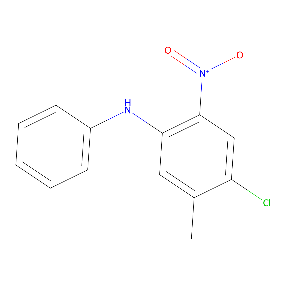 4-Chloro-5-methyl-2-nitro-N-phenylaniline molecular structure, CAS 861318-97-0