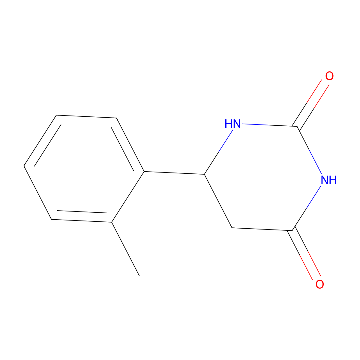 6-(2-Methylphenyl)-1,3-diazinane-2,4-dione molecular structure, CAS 861324-98-3