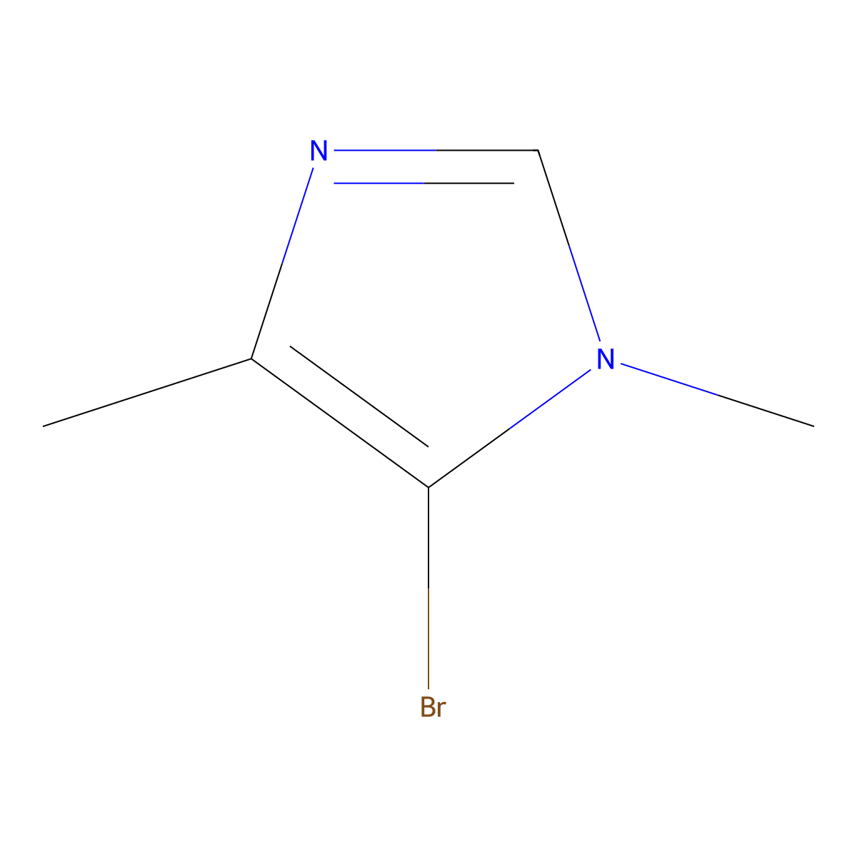 5-bromo-1,4-dimethyl-1H-imidazole molecular structure, CAS 861325-16-8