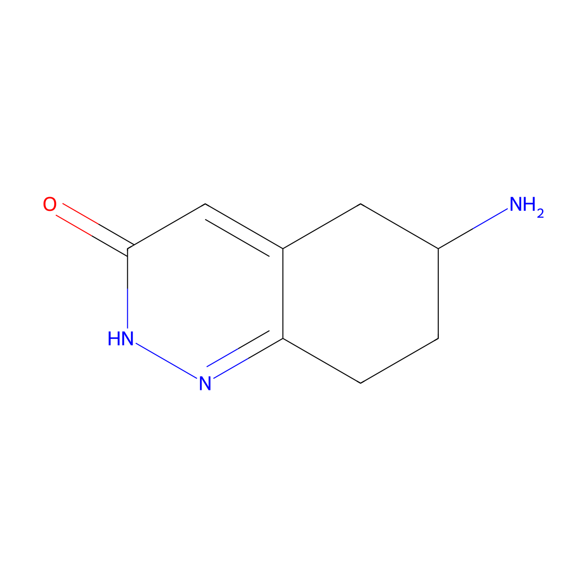 6-amino-5,6,7,8-tetrahydrocinnolin-3(2H)-one molecular structure, CAS 861331-02-4