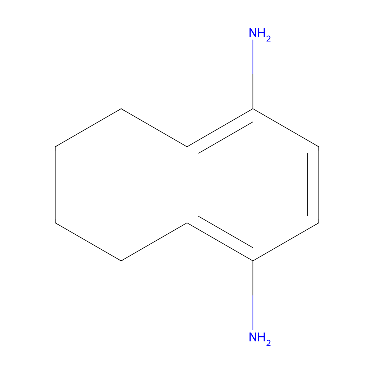 5,6,7,8-Tetrahydronaphthalene-1,4-diamine molecular structure, CAS 861331-69-3