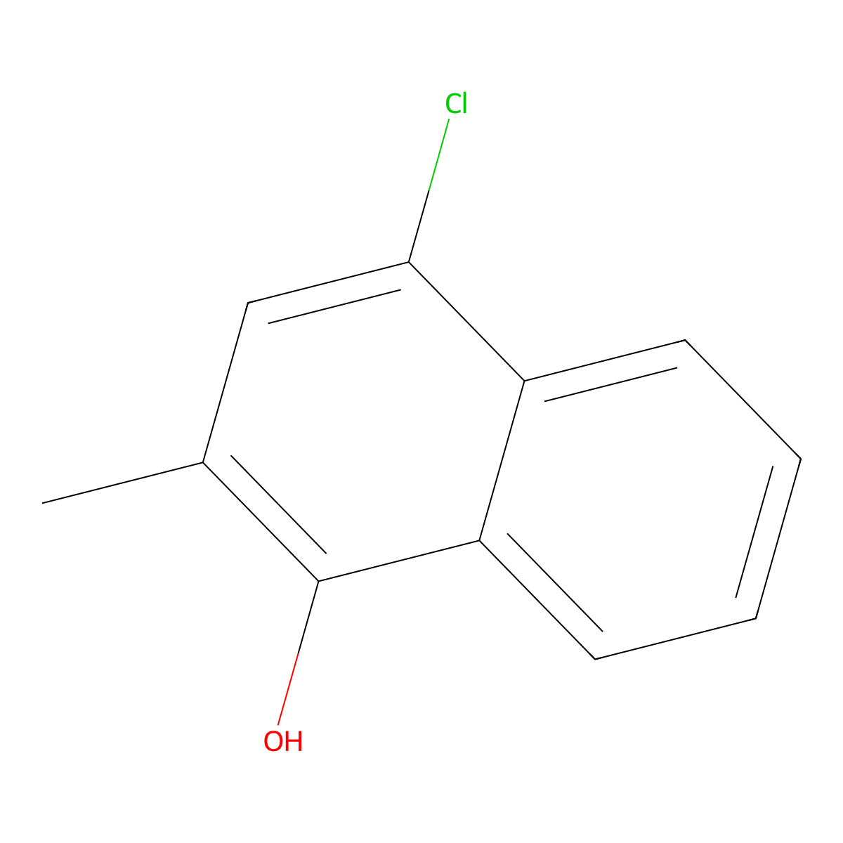 4-Chloro-2-methylnaphthalen-1-ol molecular structure, CAS 861331-93-3
