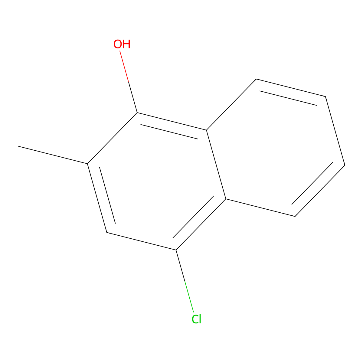 4-Chloro-2-methylnaphthalen-1-ol molecular structure, CAS 861331-93-3