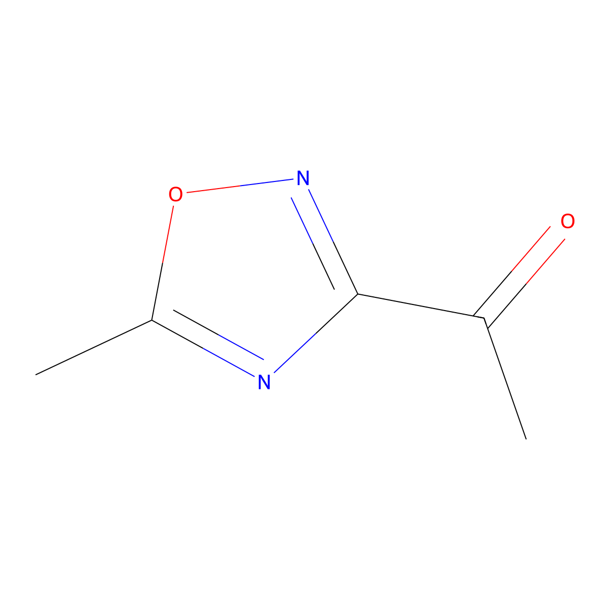 1-(5-Methyl-1,2,4-oxadiazol-3-yl)ethan-1-one molecular structure, CAS 861334-81-8