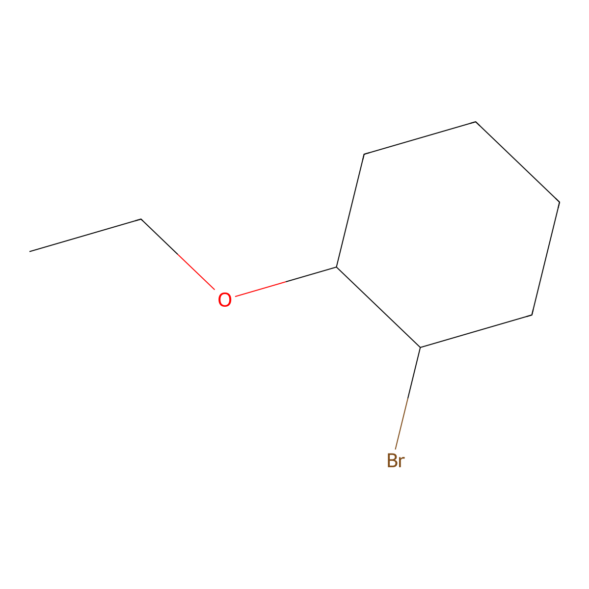 1-Bromo-2-ethoxycyclohexane molecular structure, CAS 861337-57-7