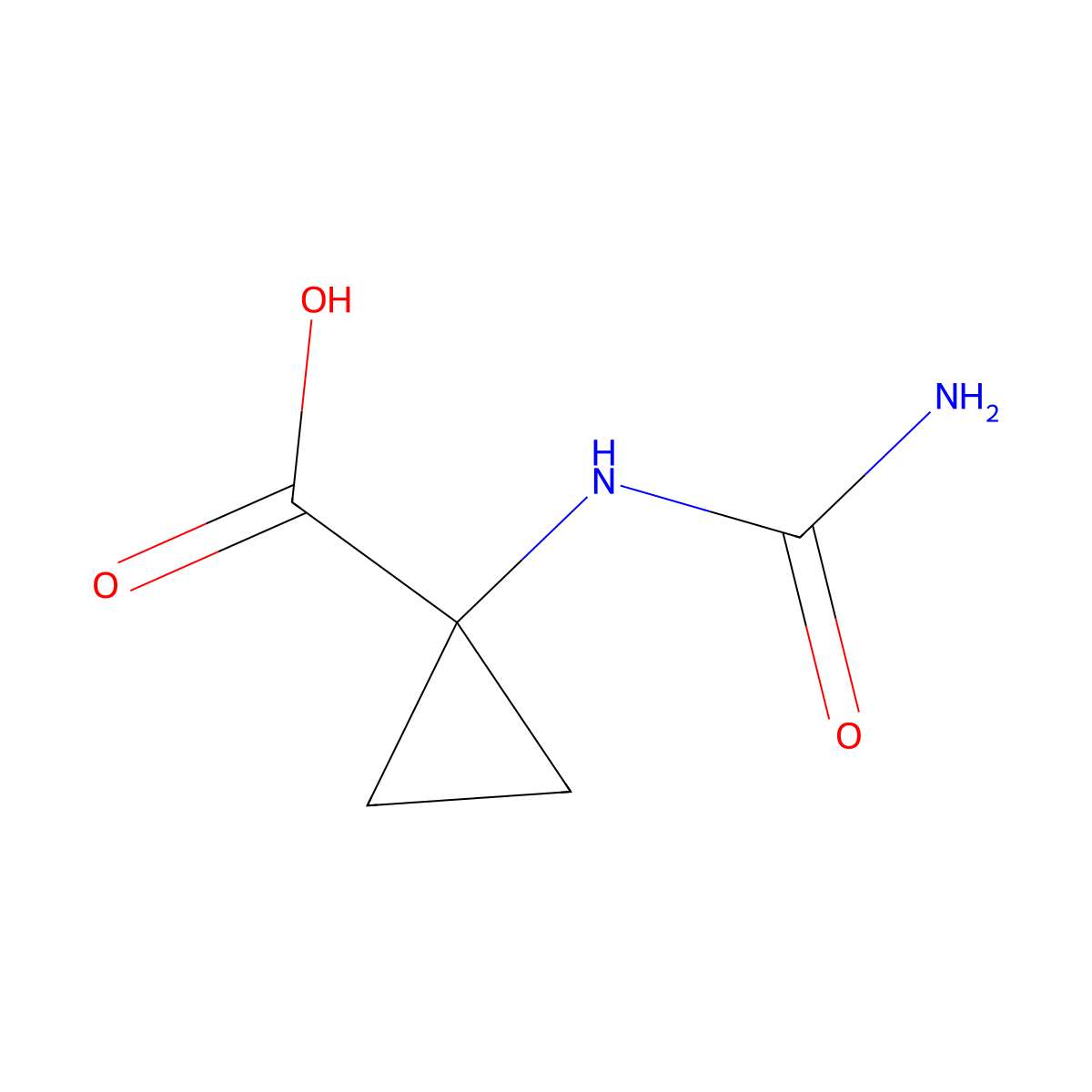1-(Carbamoylamino)cyclopropane-1-carboxylic acid molecular structure, CAS 861339-27-7