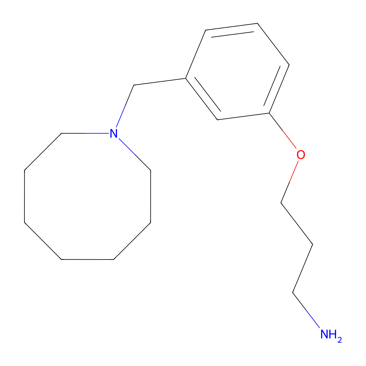 3-{3-[(Azocan-1-yl)methyl]phenoxy}propan-1-amine molecular structure, CAS 86134-47-6