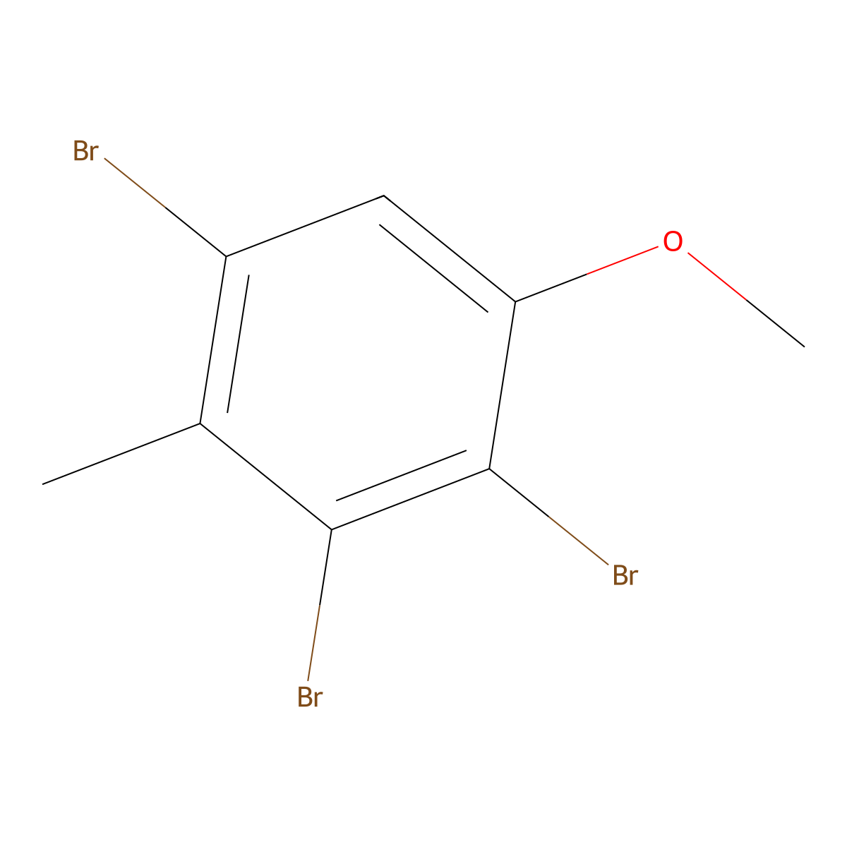 1,3,4-Tribromo-5-methoxy-2-methylbenzene molecular structure, CAS 861343-81-9
