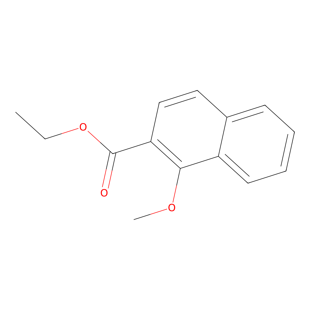 Ethyl 1-methoxy-2-naphthoate molecular structure, CAS 861347-07-1