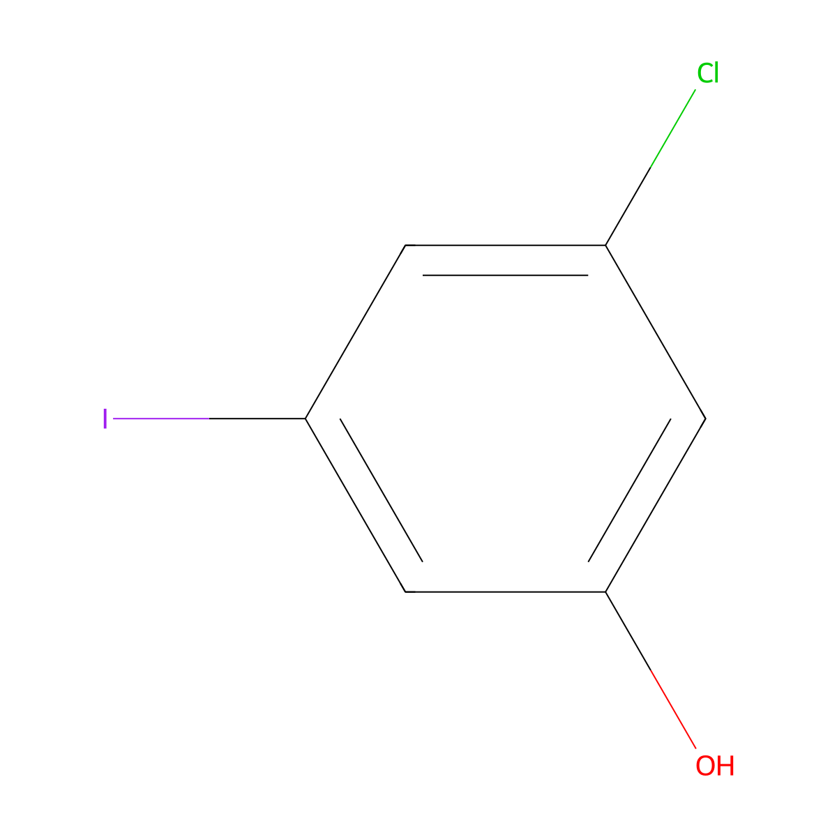 3-Chloro-5-iodophenol molecular structure, CAS 861347-86-6