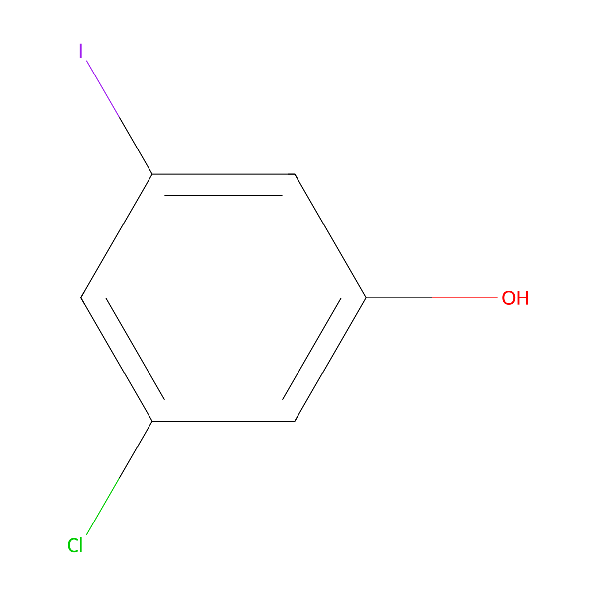 3-Chloro-5-iodophenol molecular structure, CAS 861347-86-6