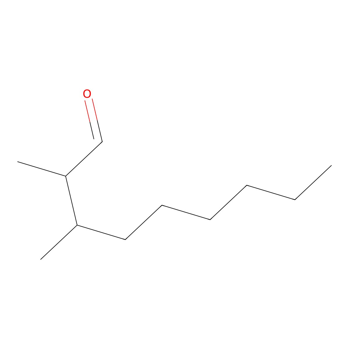 2,3-Dimethylnonanal molecular structure, CAS 861351-10-2