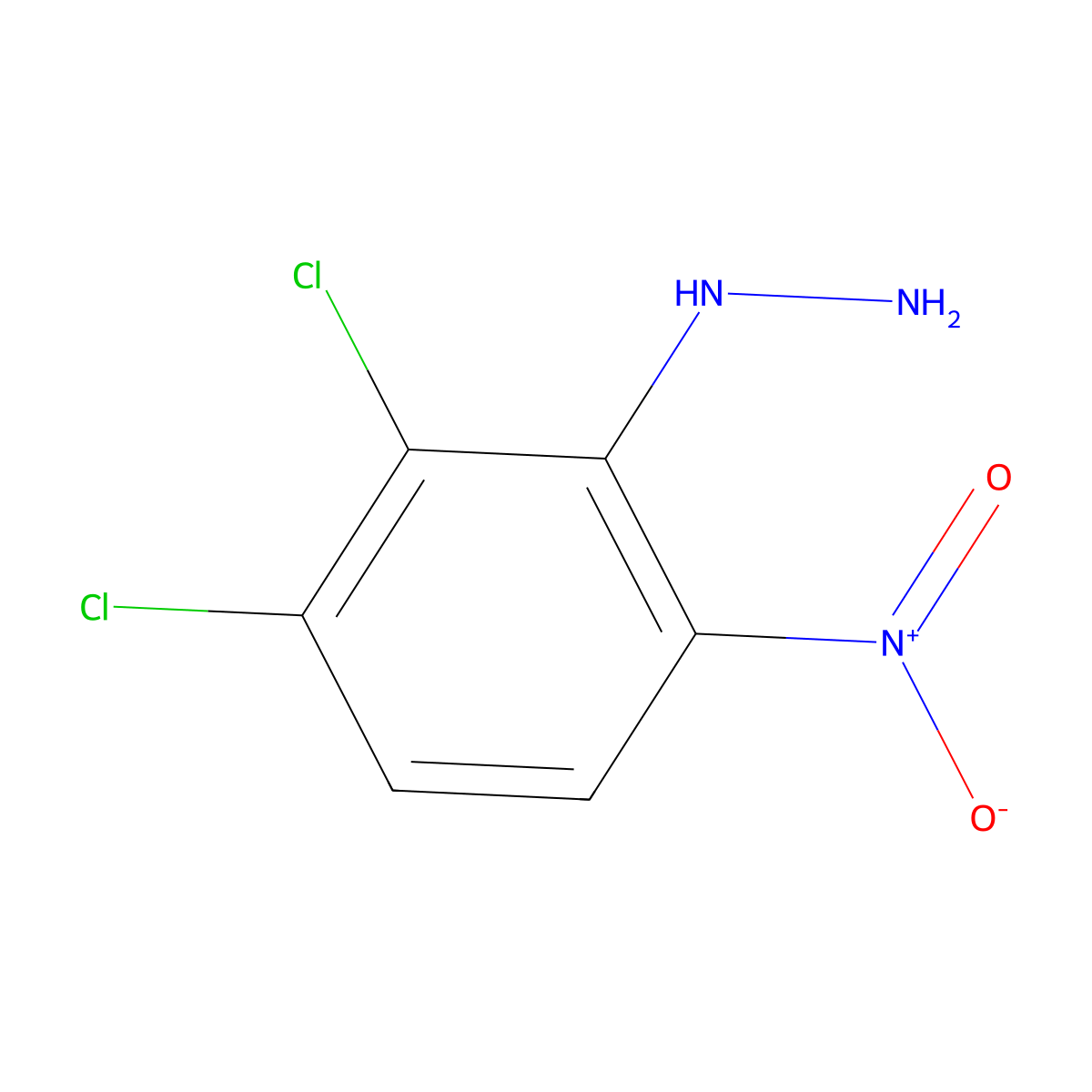 (2,3-Dichloro-6-nitrophenyl)hydrazine molecular structure, CAS 861363-57-7