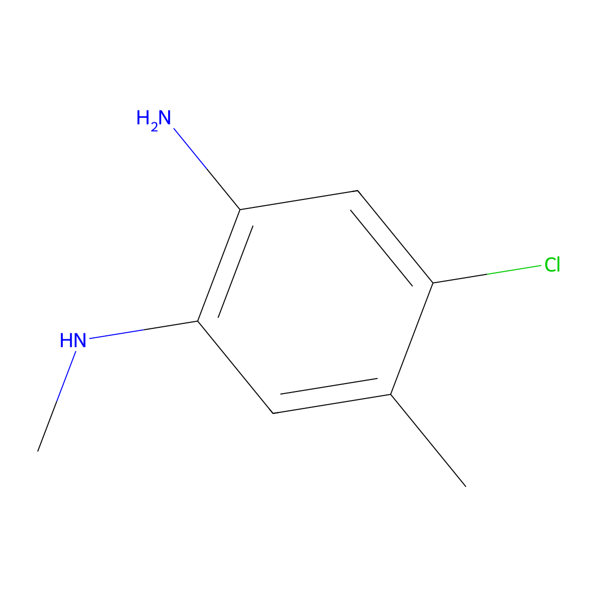 4-Chloro-N1,5-dimethylbenzene-1,2-diamine molecular structure, CAS 861367-01-3