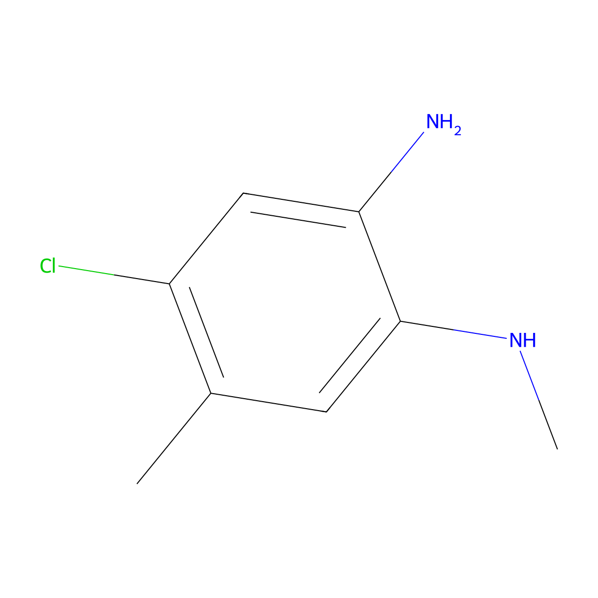 4-Chloro-N1,5-dimethylbenzene-1,2-diamine molecular structure, CAS 861367-01-3