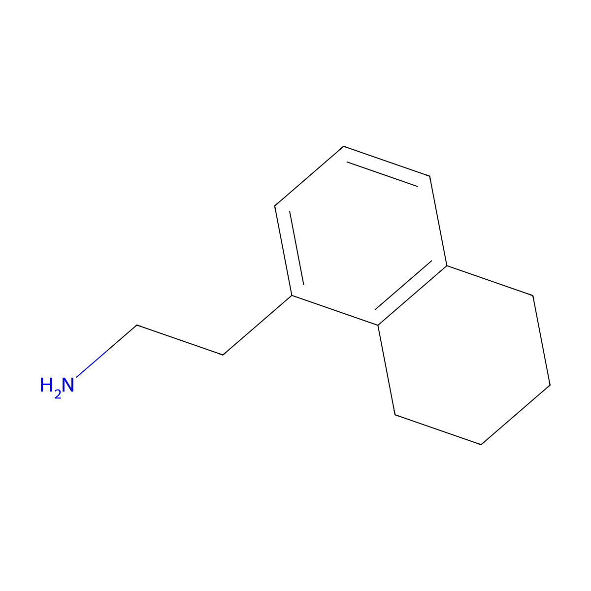 2-(5,6,7,8-Tetrahydronaphthalen-1-yl)ethan-1-amine molecular structure, CAS 861373-97-9