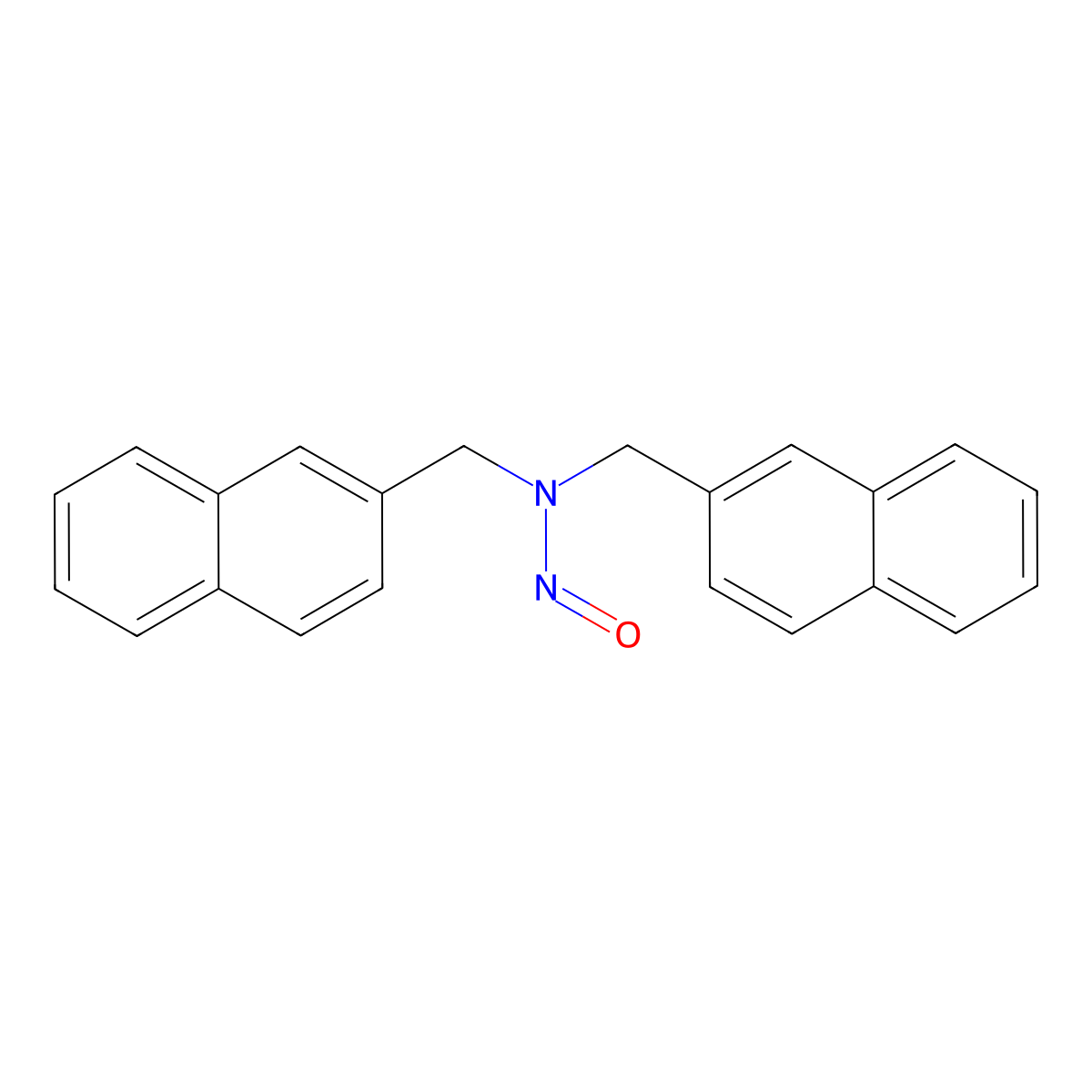 Bis[(naphthalen-2-yl)methyl](nitroso)amine molecular structure, CAS 861375-64-6