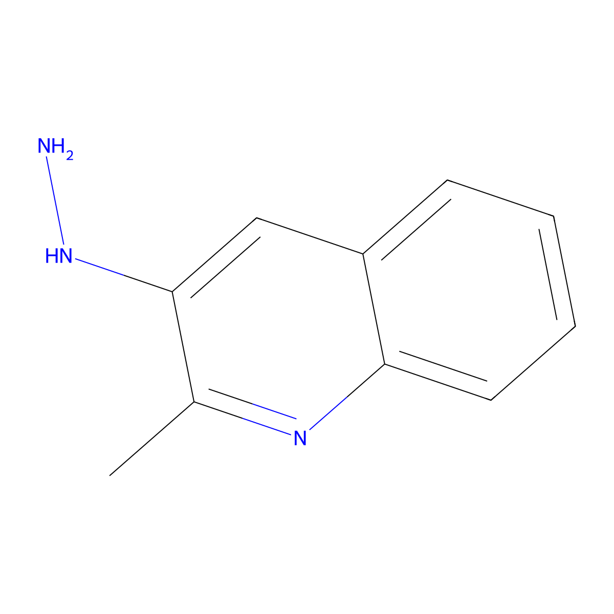 3-Hydrazinyl-2-methylquinoline molecular structure, CAS 861385-55-9