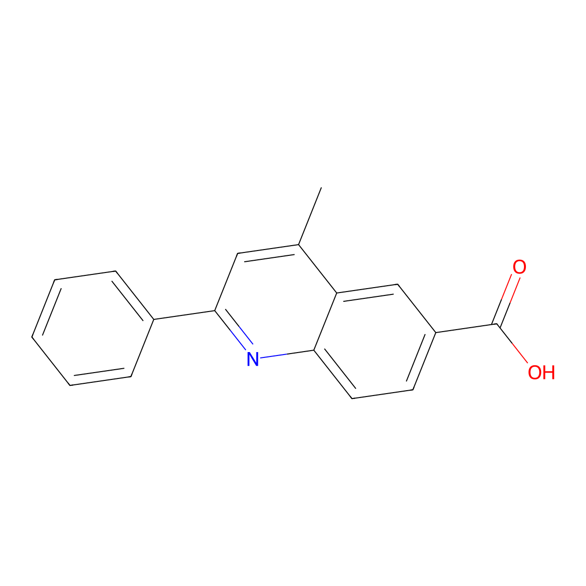 4-Methyl-2-phenylquinoline-6-carboxylic acid molecular structure, CAS 861386-07-4