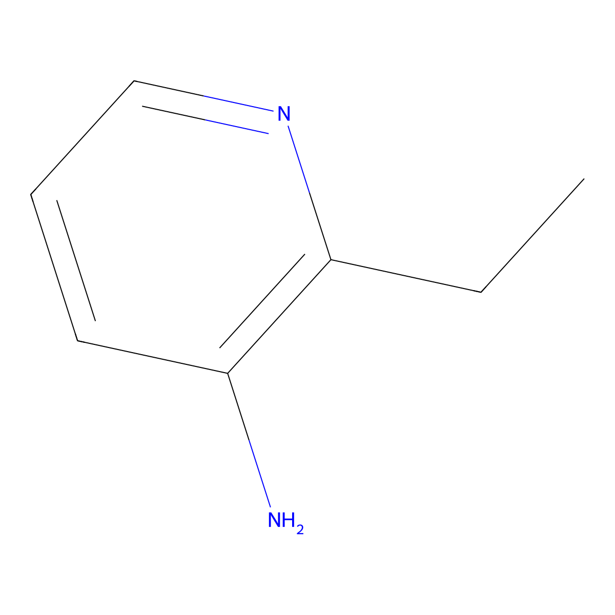 2-Ethylpyridin-3-amine molecular structure, CAS 861393-64-8