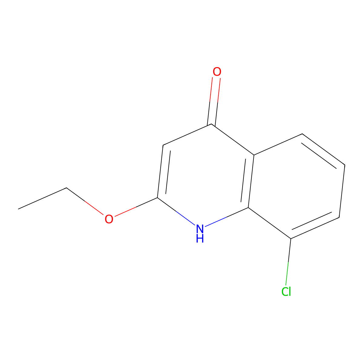 8-Chloro-2-ethoxyquinolin-4-ol molecular structure, CAS 861396-95-4