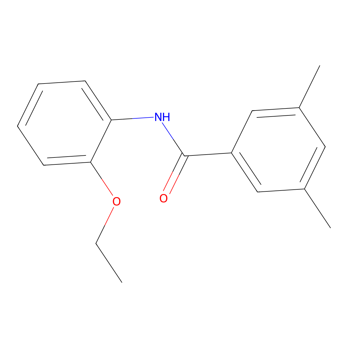 N-(2-ethoxyphenyl)-3,5-dimethylbenzamide molecular structure, CAS 861408-18-6