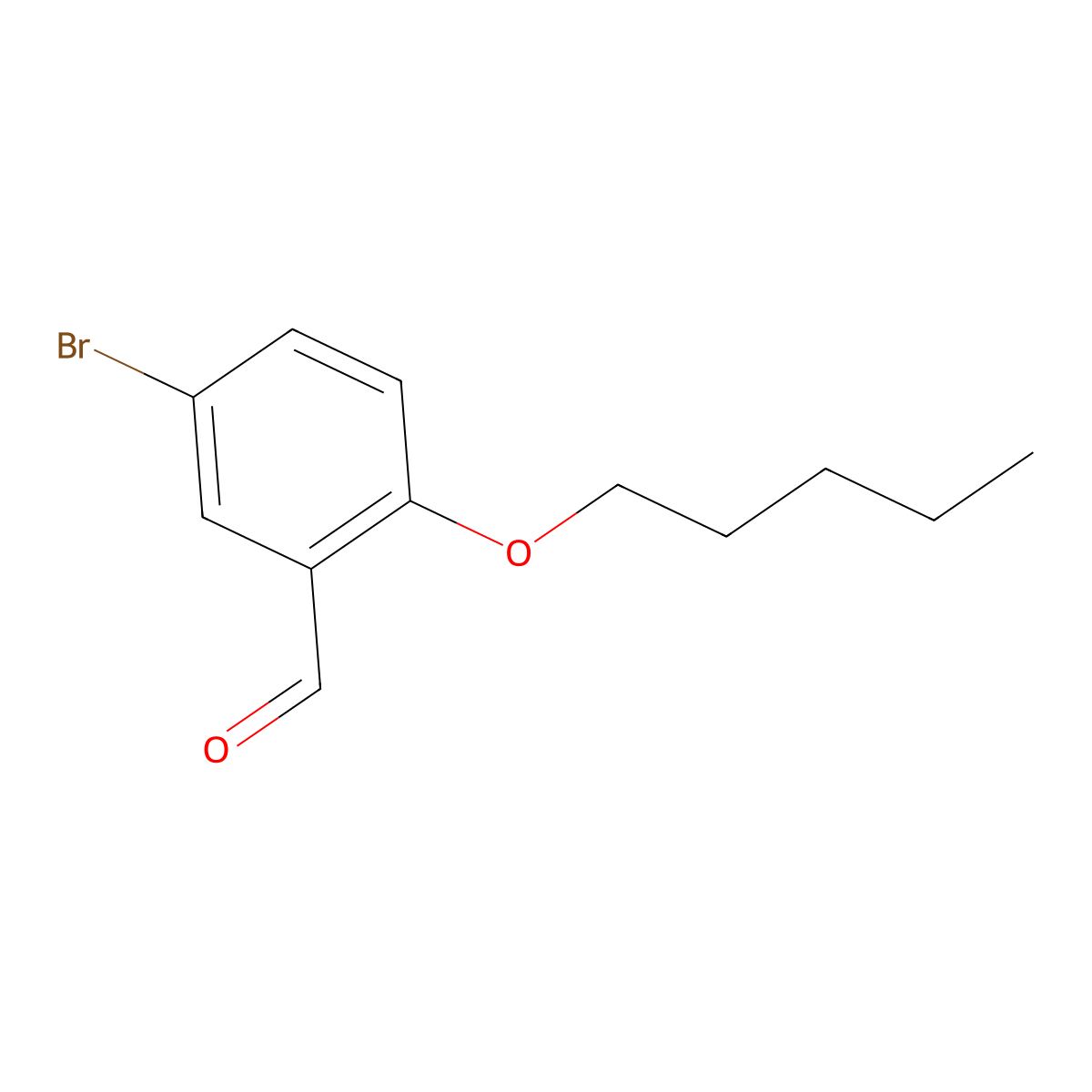 5-Bromo-2-(pentyloxy)benzaldehyde molecular structure, CAS 861408-96-0