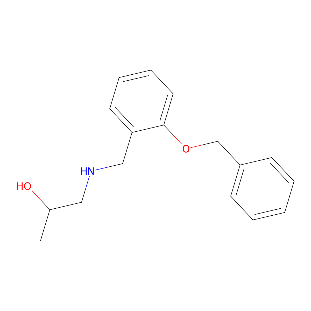 1-{[2-(Benzyloxy)benzyl]amino}propan-2-ol molecular structure, CAS 861409-44-1