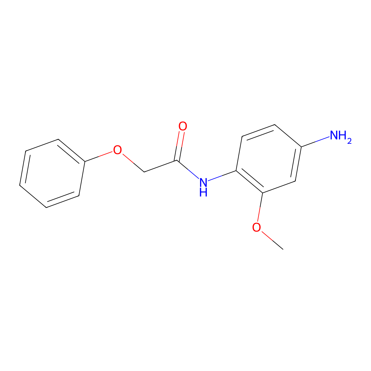 N-(4-amino-2-methoxyphenyl)-2-phenoxyacetamide molecular structure, CAS 861409-91-8