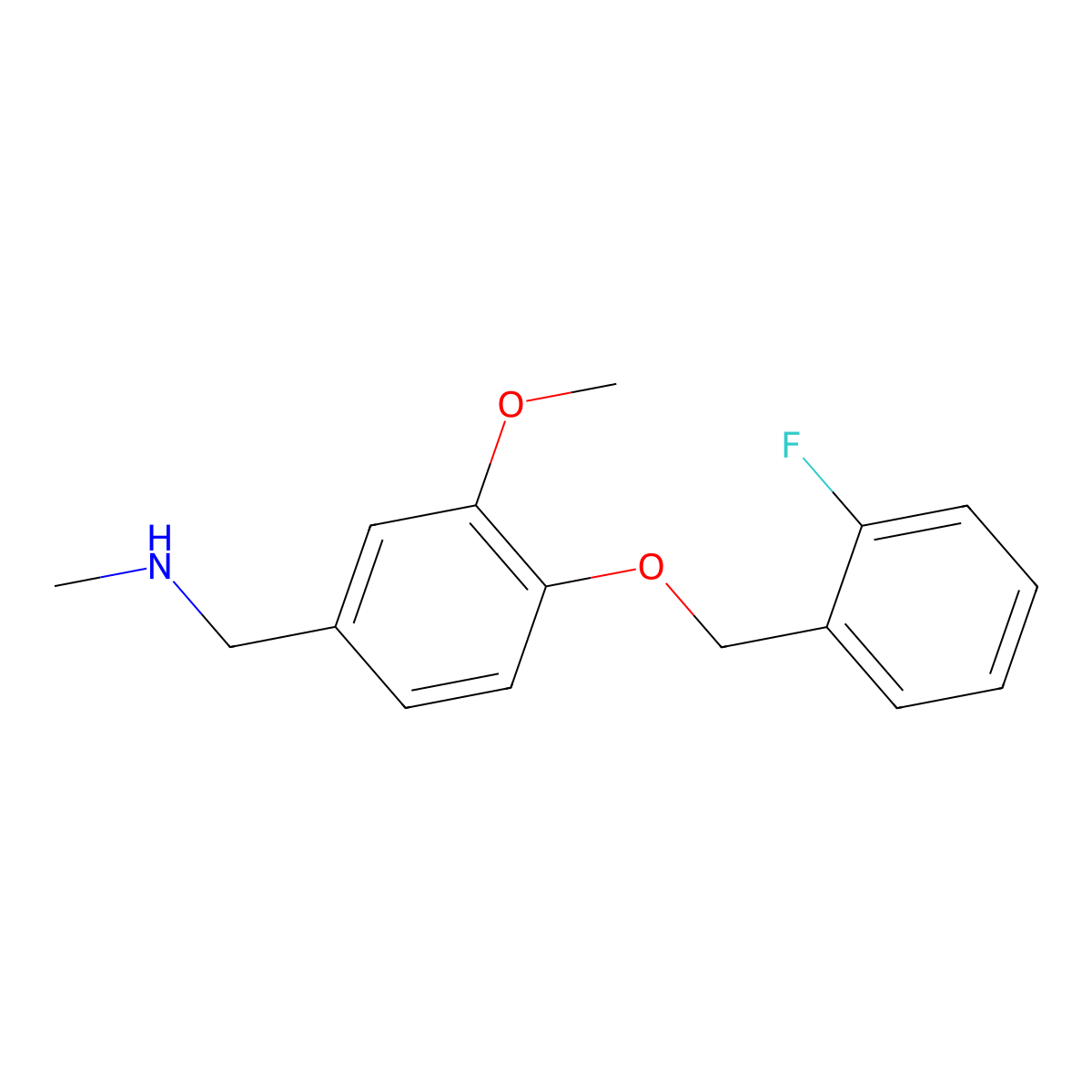 N-{4-[(2-fluorobenzyl)oxy]-3-methoxybenzyl}-N-methylamine molecular structure, CAS 861433-04-7