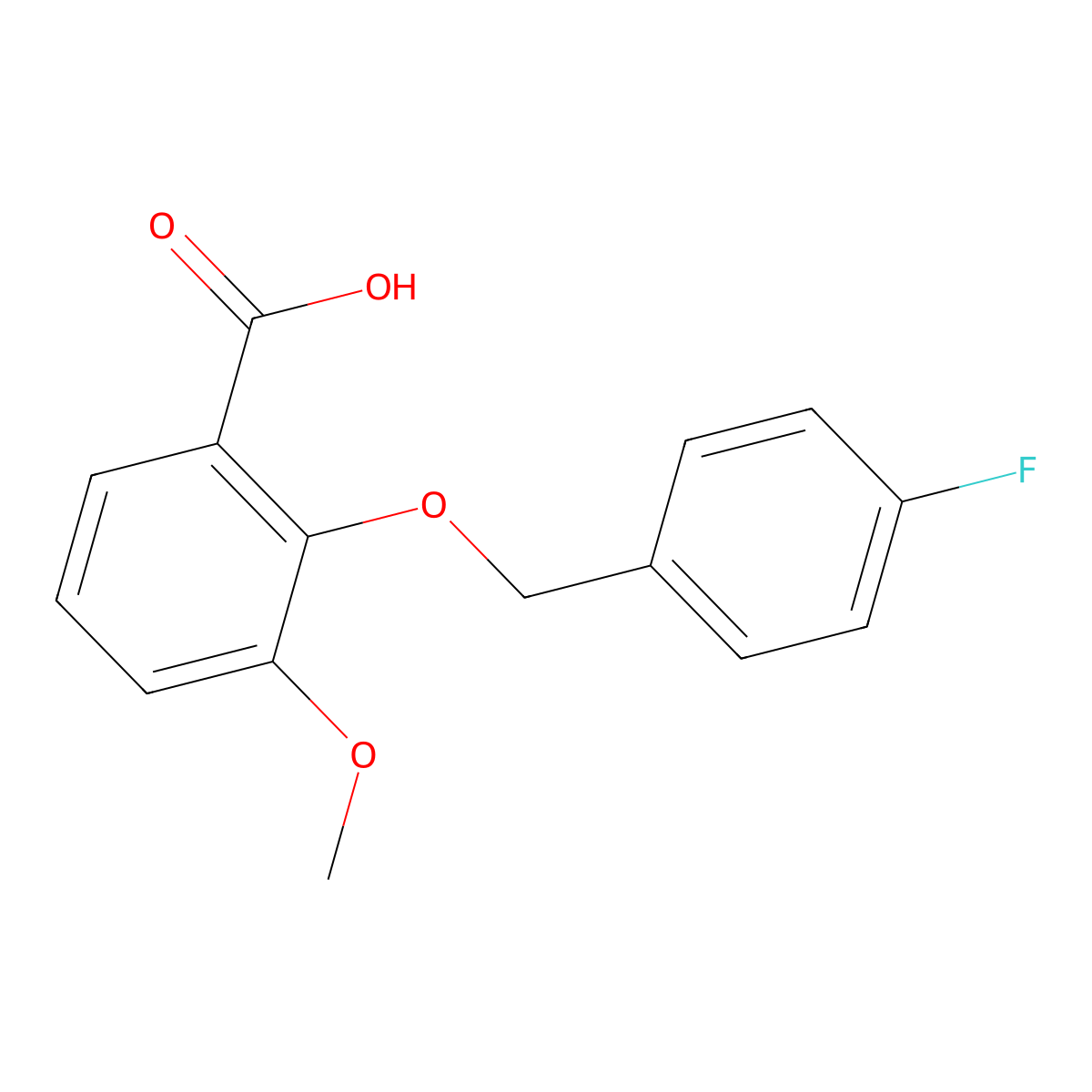 2-[(4-Fluorobenzyl)oxy]-3-methoxybenzoic acid molecular structure, CAS 861433-52-5