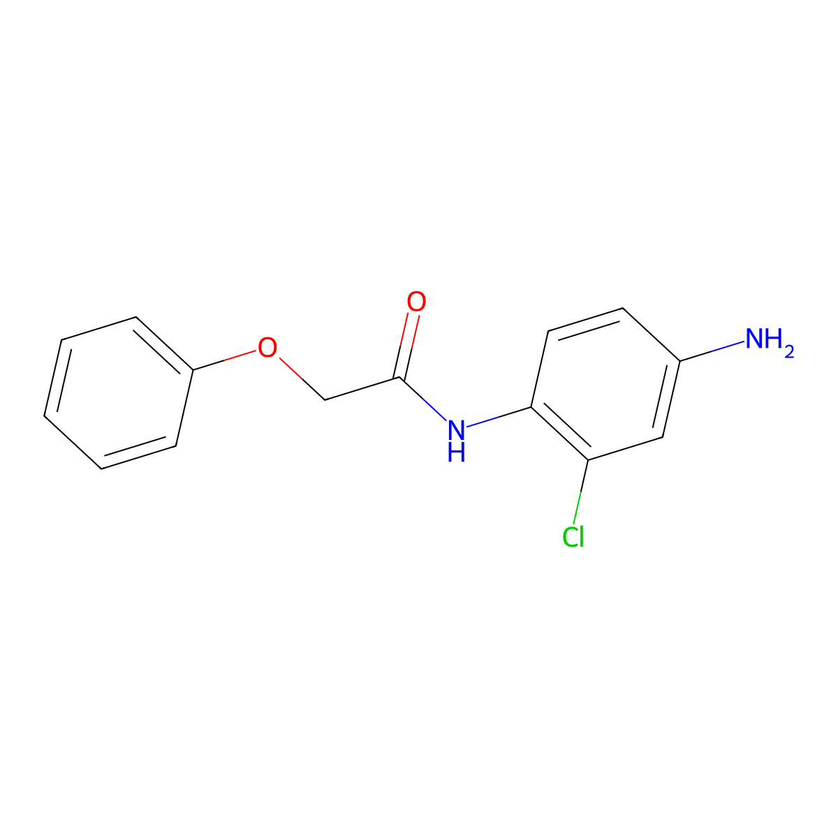 N-(4-amino-2-chlorophenyl)-2-phenoxyacetamide molecular structure, CAS 861433-88-7