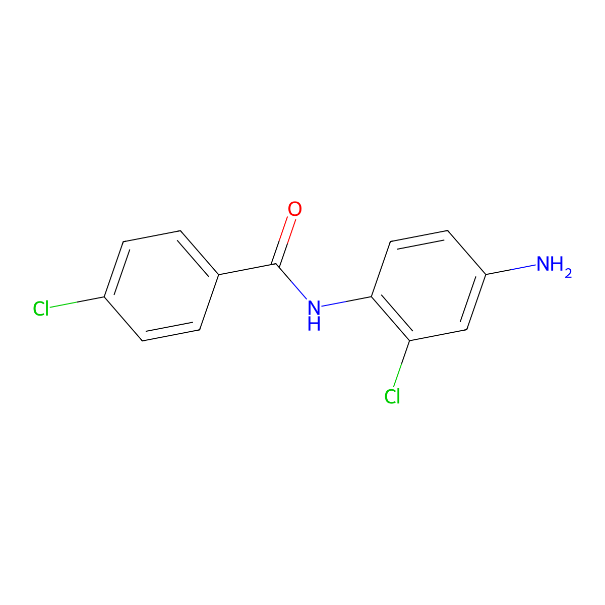 N-(4-amino-2-chlorophenyl)-4-chlorobenzamide molecular structure, CAS 861438-69-9
