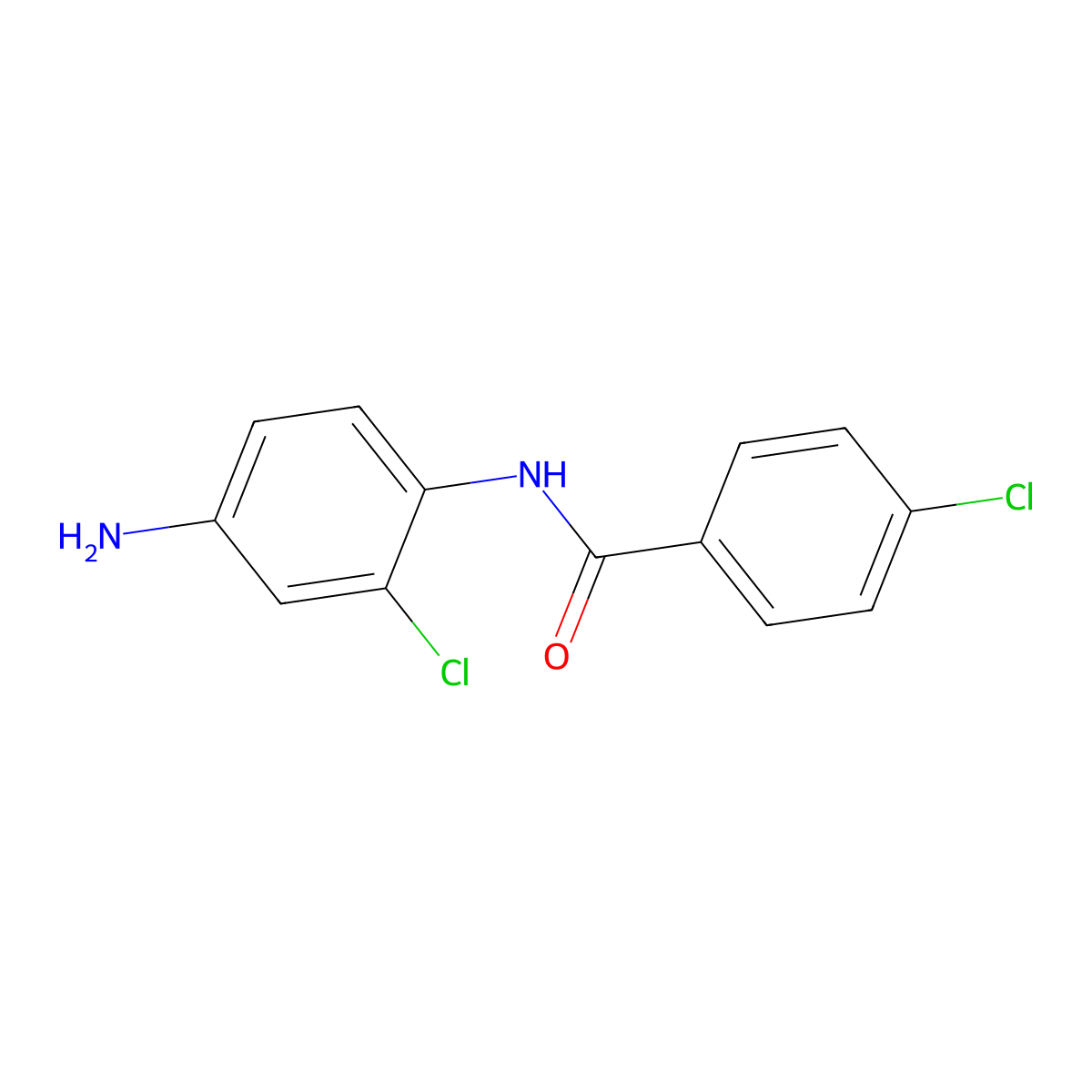 N-(4-amino-2-chlorophenyl)-4-chlorobenzamide molecular structure, CAS 861438-69-9