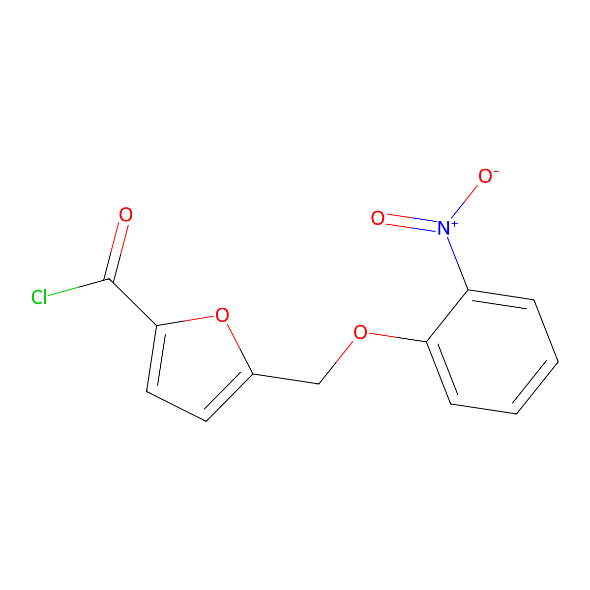 5-[(2-Nitrophenoxy)methyl]-2-furoyl chloride molecular structure, CAS 861439-34-1