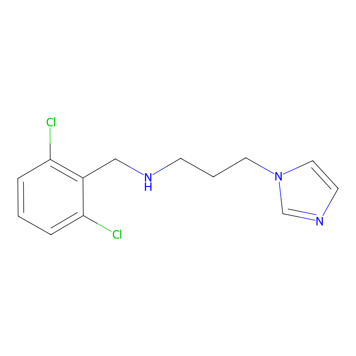 N-(2,6-dichlorobenzyl)-3-(1H-imidazol-1-yl)propan-1-amine molecular structure, CAS 861440-83-7